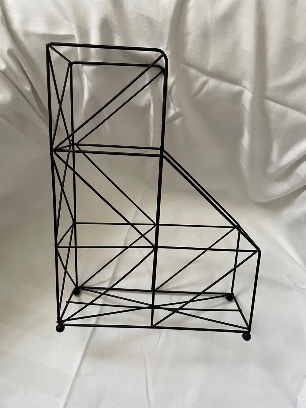Black Metal Wire desk Organizer | File Holder | office decor